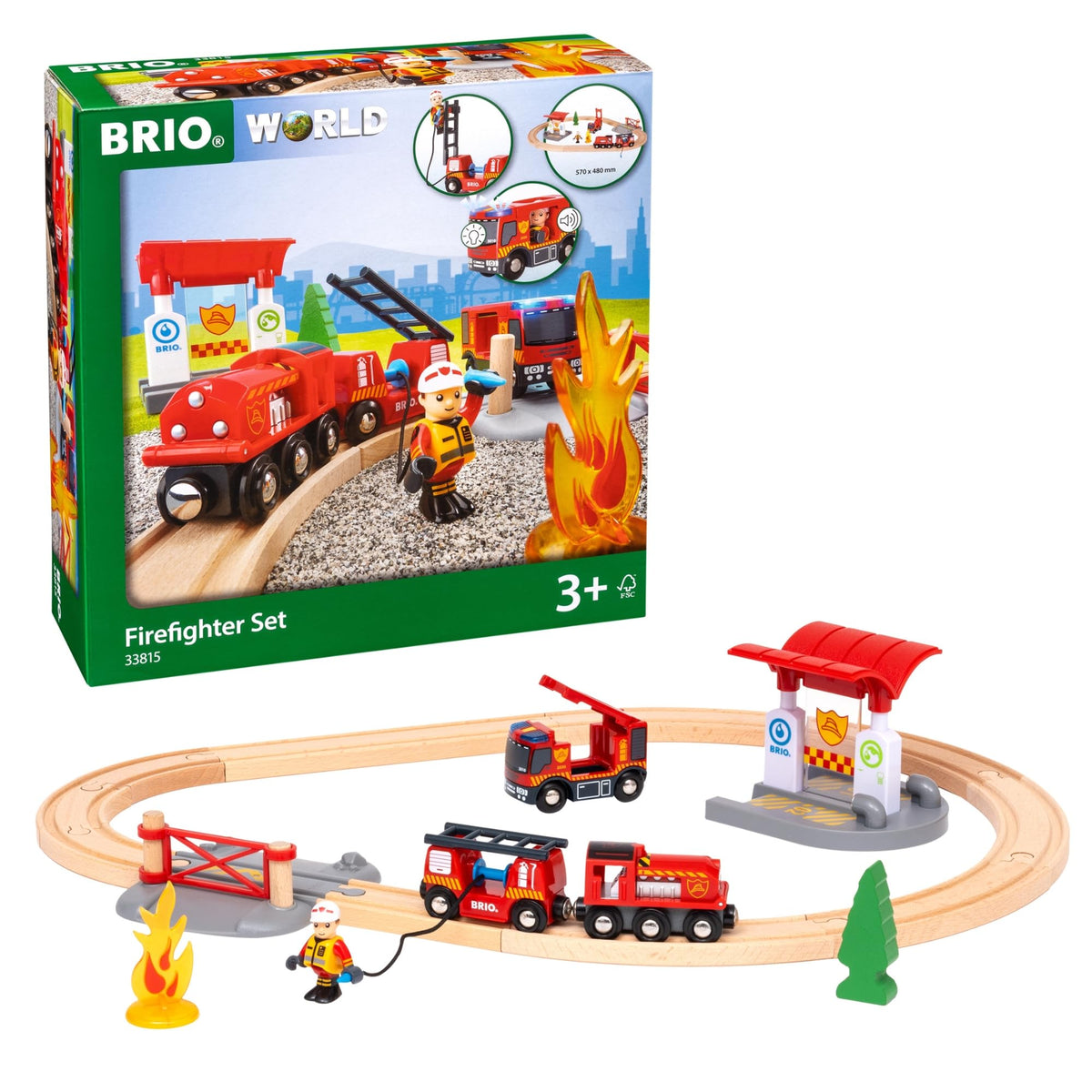BRIO 33815 Firefighter Set