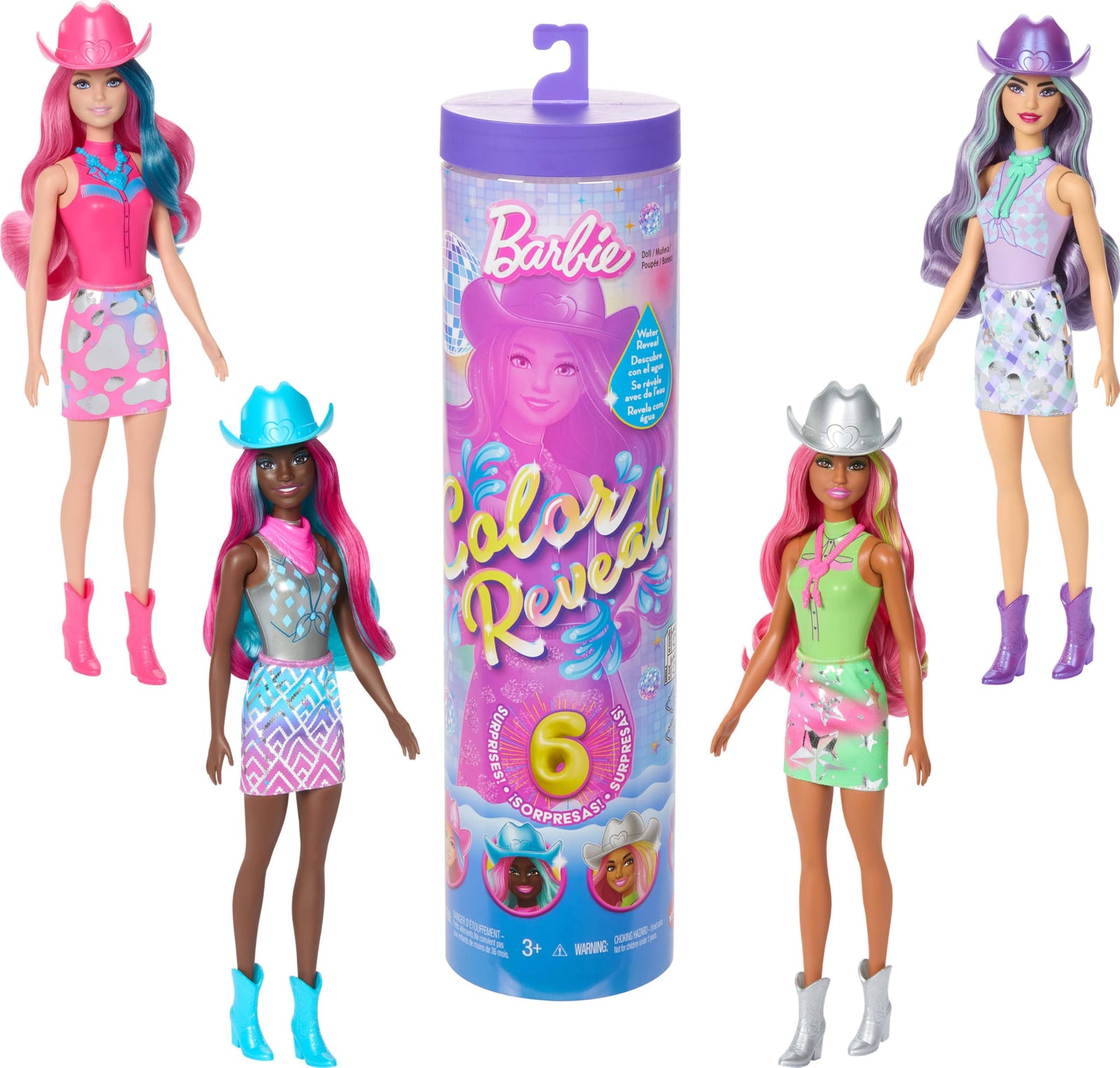 Barbie Colour Reveal Disco Stars Doll