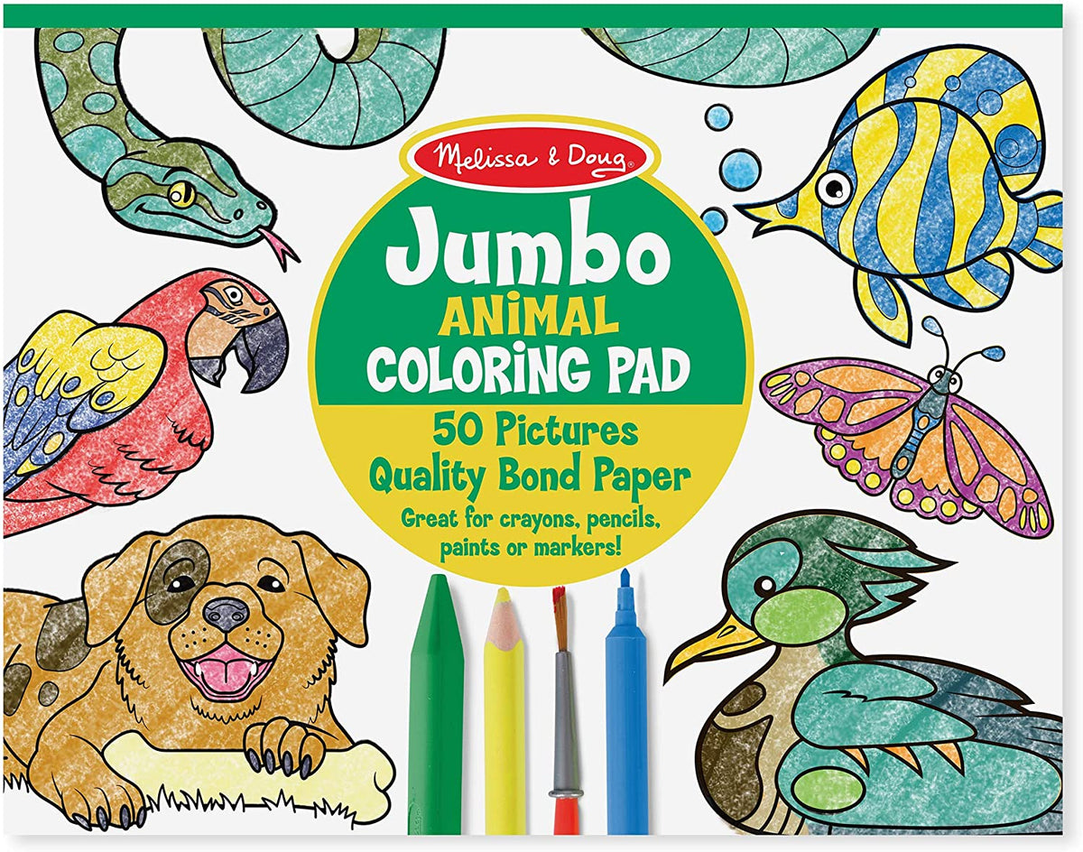 M&amp;D 4200 Jumbo Colouring Pad Animals
