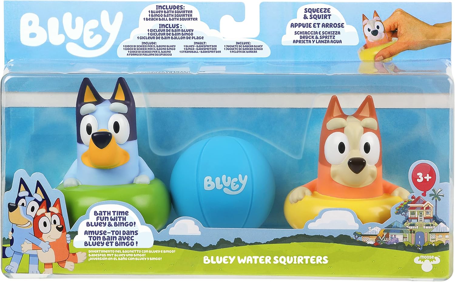 Bluey S4 Water Squirters 3pk