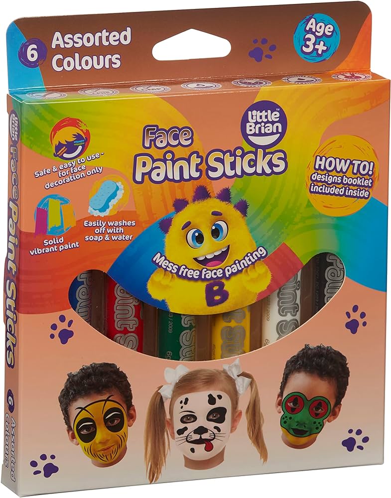 Little Brian Face Paint Sticks 6pk