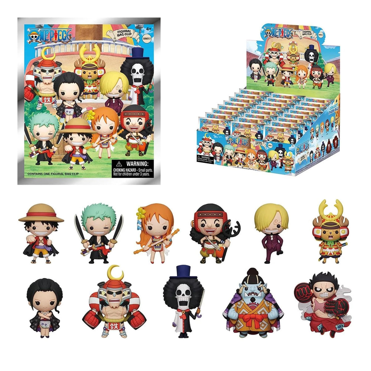 One Piece 3D Figural Bag Clip Mystery Bag Series 2