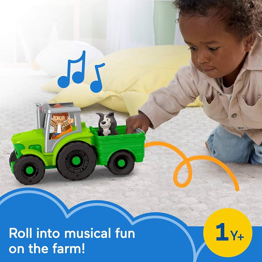 Fisher Price Little People Push &amp; Play Tractor