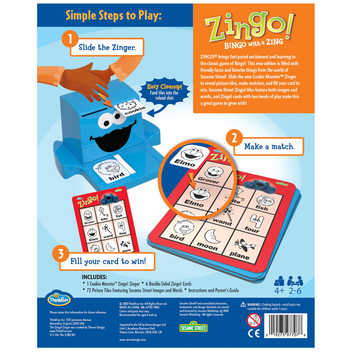 Thinkfun Zingo Bingo - Sesame Street