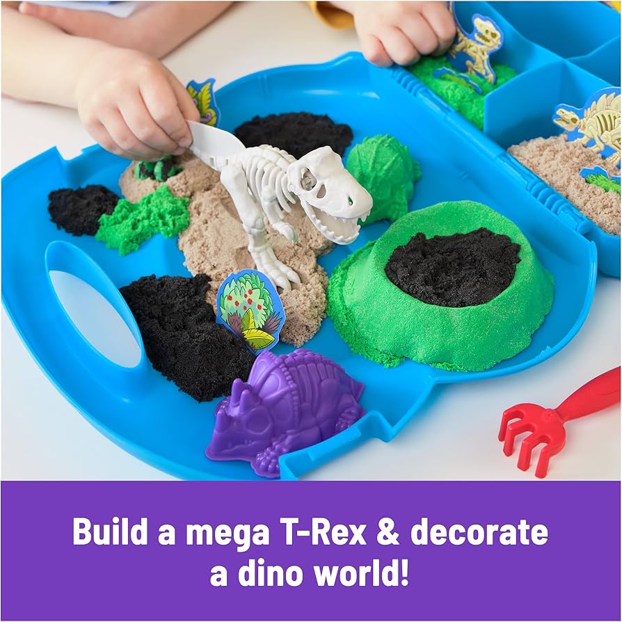 Kinetic Sand Dino Fossil Case T-Rex Dig