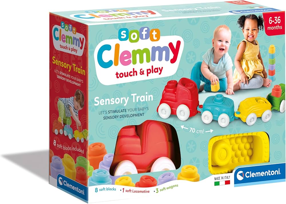 Clementoni  - Soft Clemmy - Sensory Train 6 - 36 months