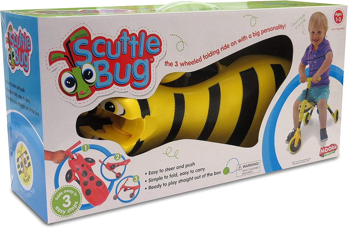 Mookie Scuttle Bug Beetle Black / Yellow 1-3years