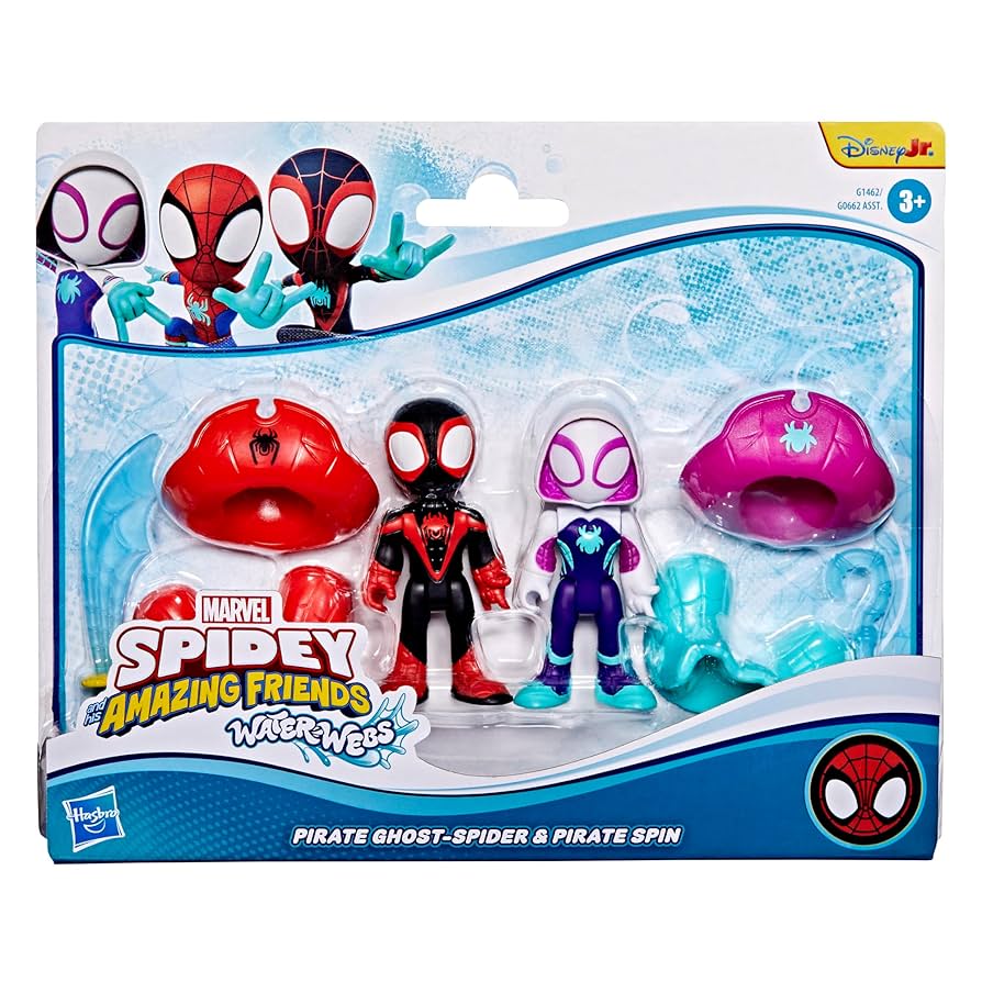 Spidey & His Amazing Friends Water Webs Pirate Ghost Spider & Pirate Spin