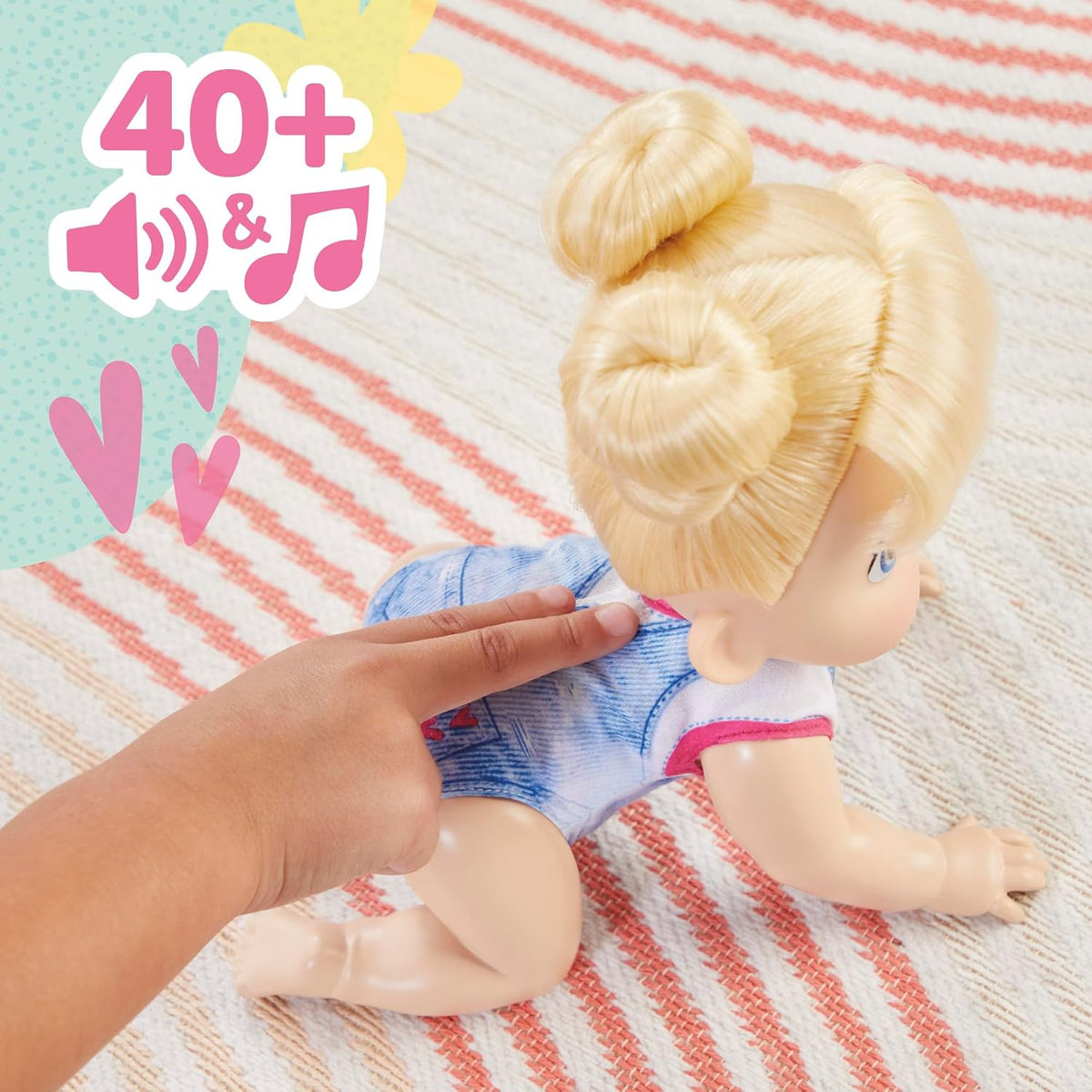 Baby Alive Crawl N Play Blond Hair HARPER HUGS