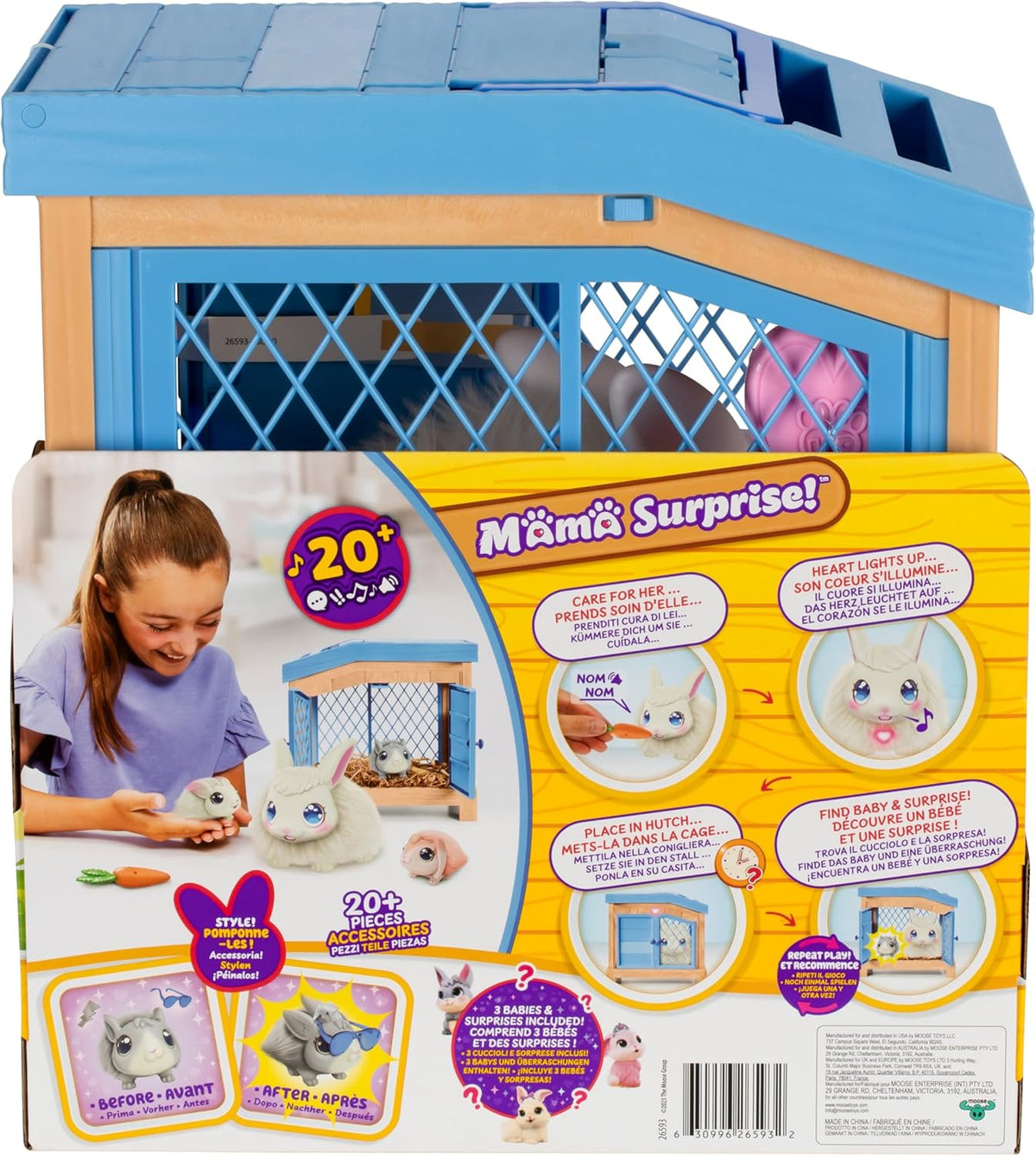 Little Live Pets Mama Surprise S3 Bunny Playset Req 6 AAA Batteries