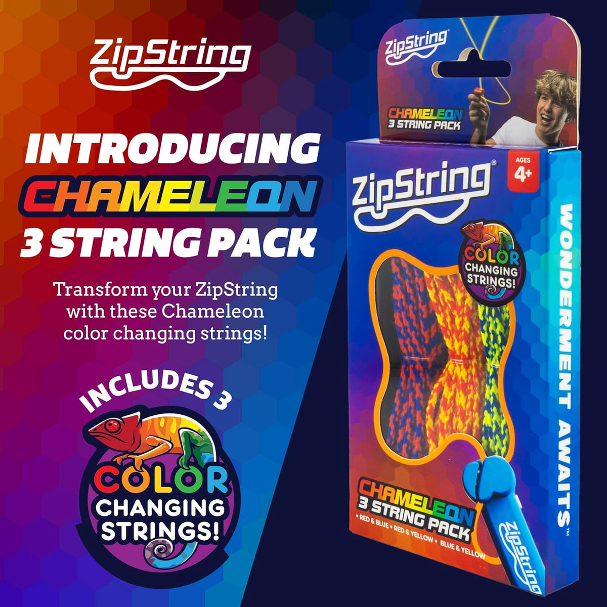 Zip String Chameleon 3 String Pack