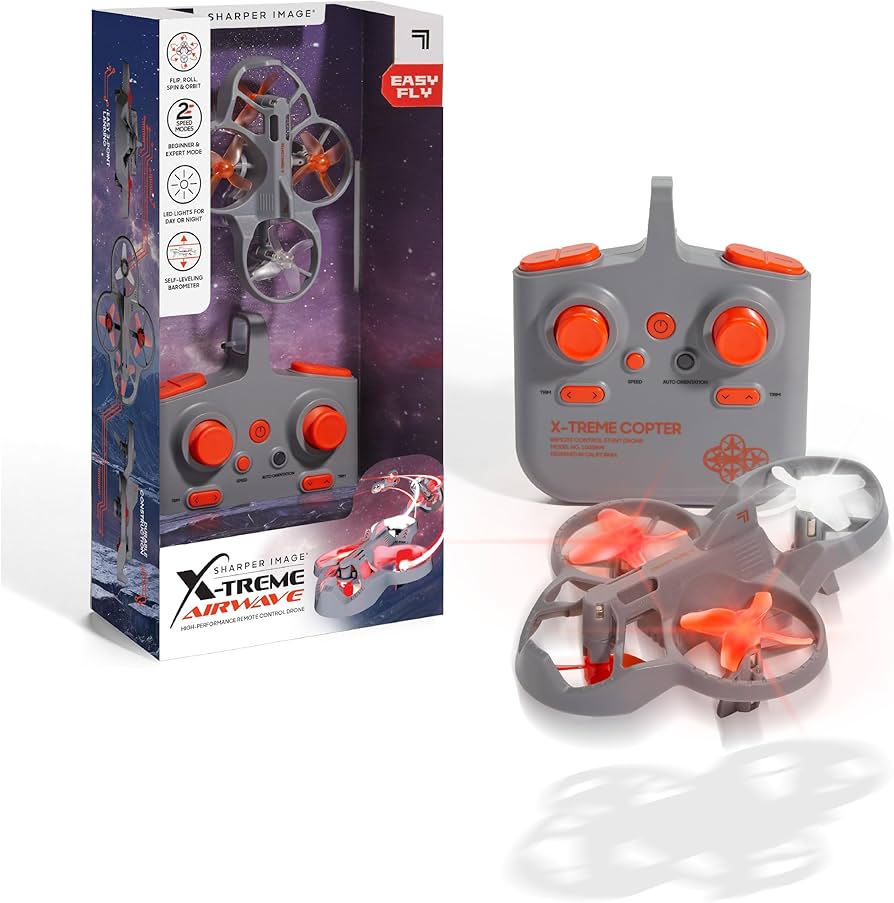 Sharper Image R/C Easy Fly X-Treme AIRWAVE Drone USB Req 3 AAA Batteries