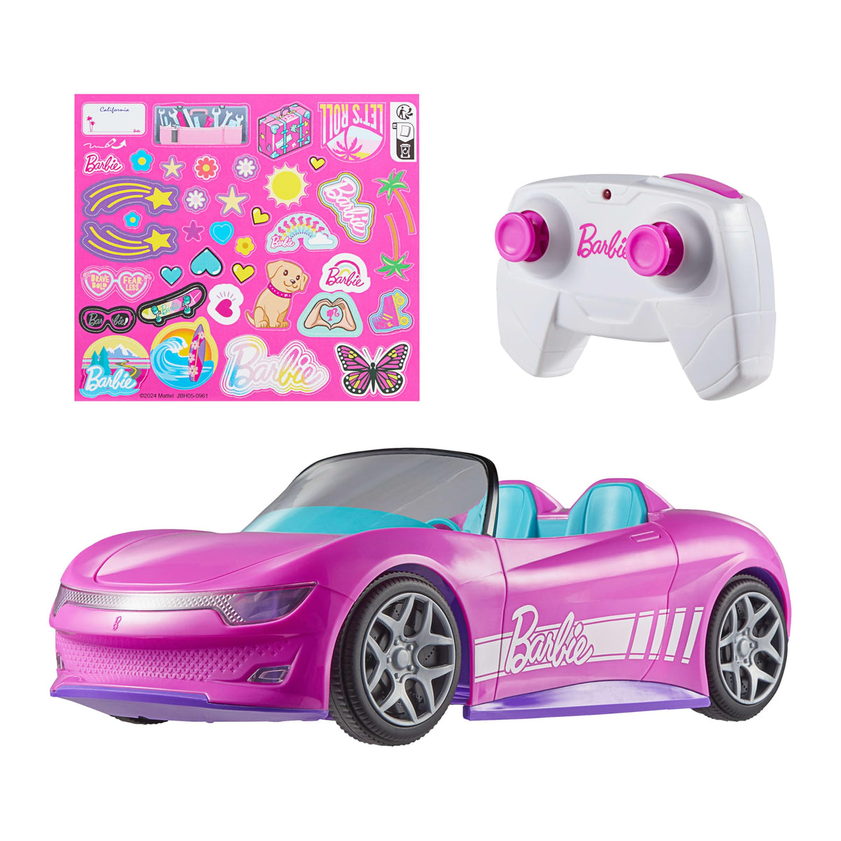 Hot Wheels R/C Barbie Convertible Vehicle Req 5AA + 2AAA Batteries