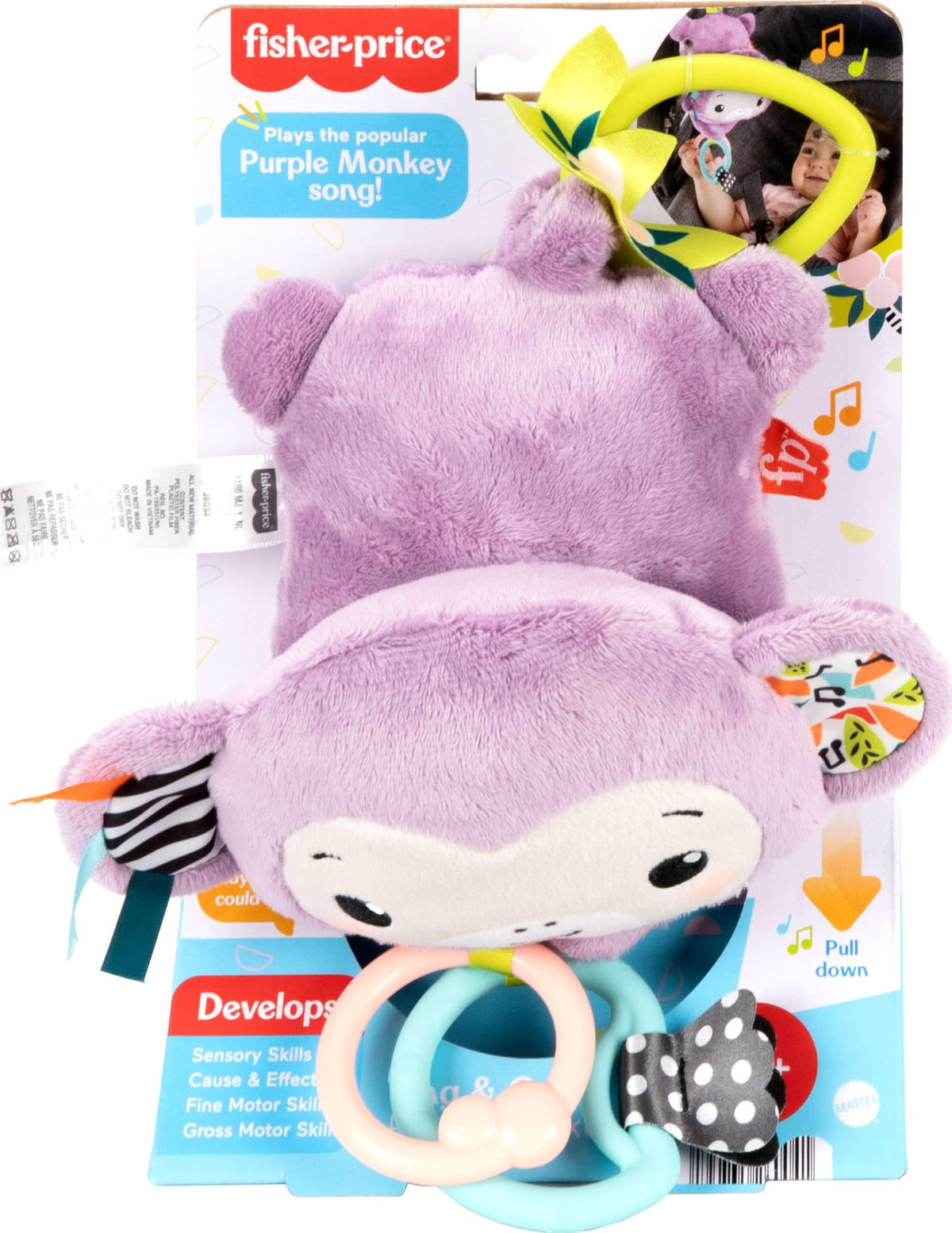 Fisher Price Sing &amp; Go Purple Monkey