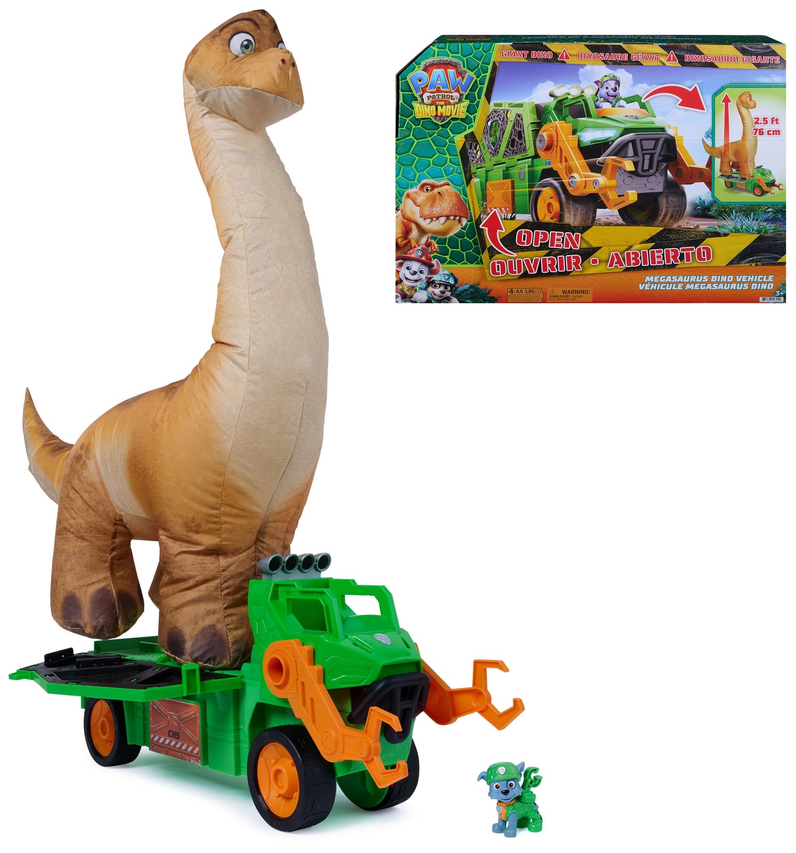 Paw Patrol The Dino Movie - Megasaurus Dino Vehicle