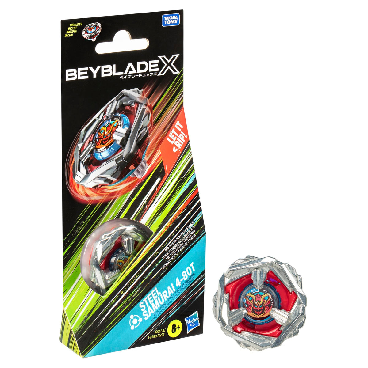 Beyblade X Single Top: Steel Samurai 4-80T