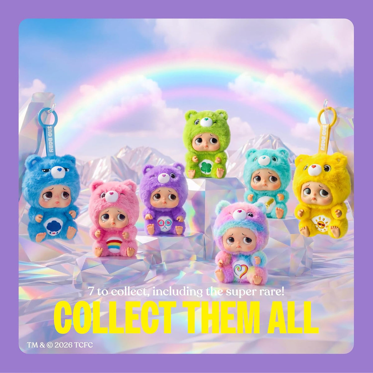 STAR BOX - SAD BABY CARE BEARS Keyring Blind Box Series 1