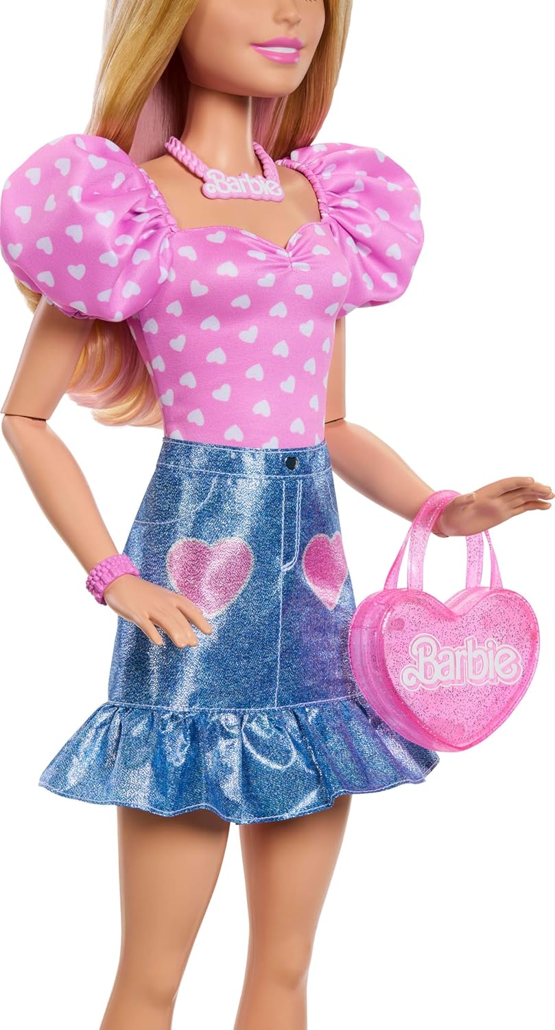 Barbie 28inch Doll 2025 Heart Design Pink Top