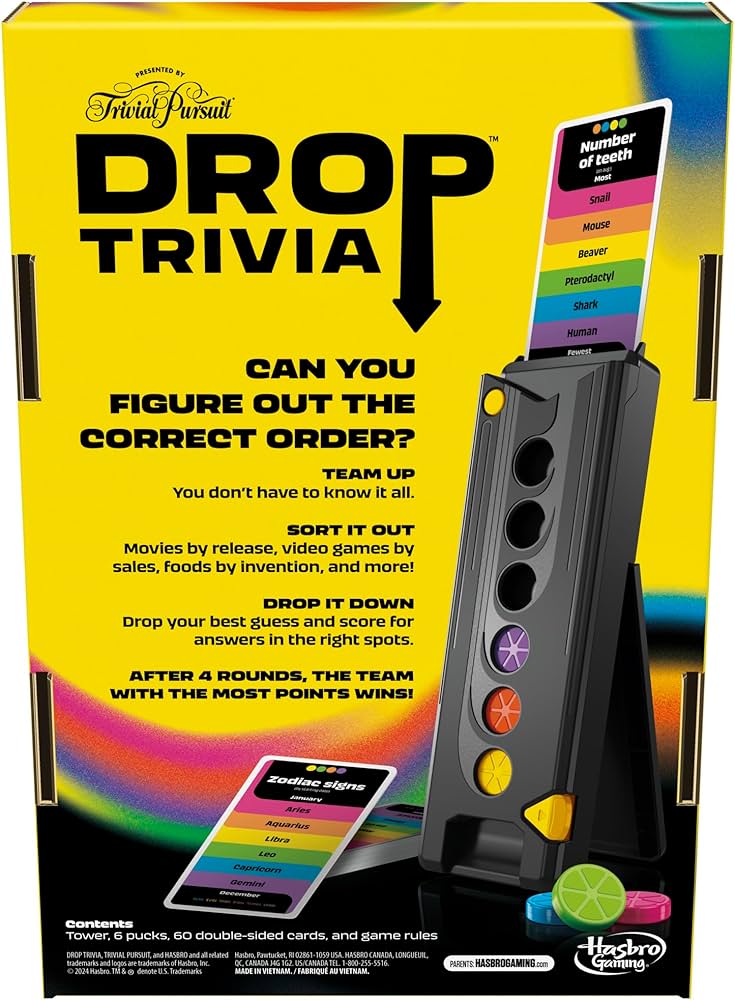 Trivial Pursuit Drop Trivia