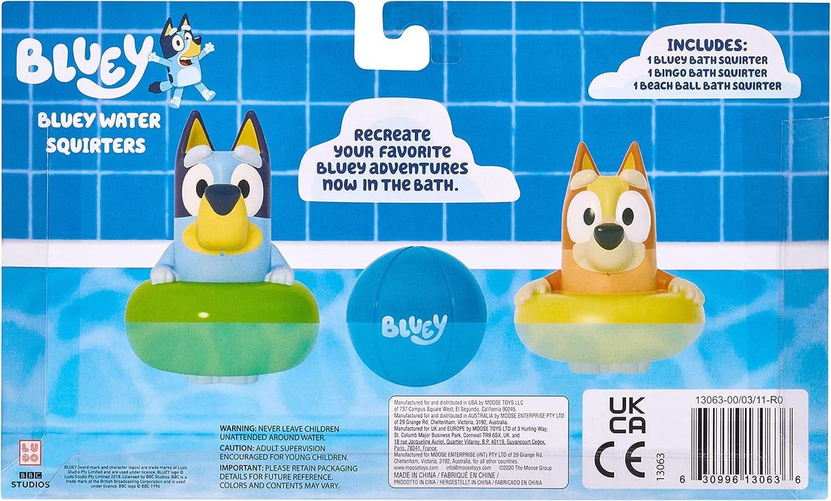 Bluey S4 Water Squirters 3pk