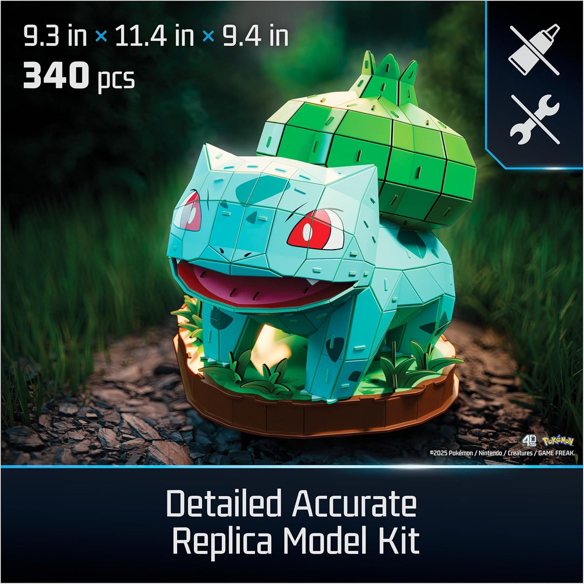 Pokemon 4D Build Bulbasaur 3D Puzzle Model Kit