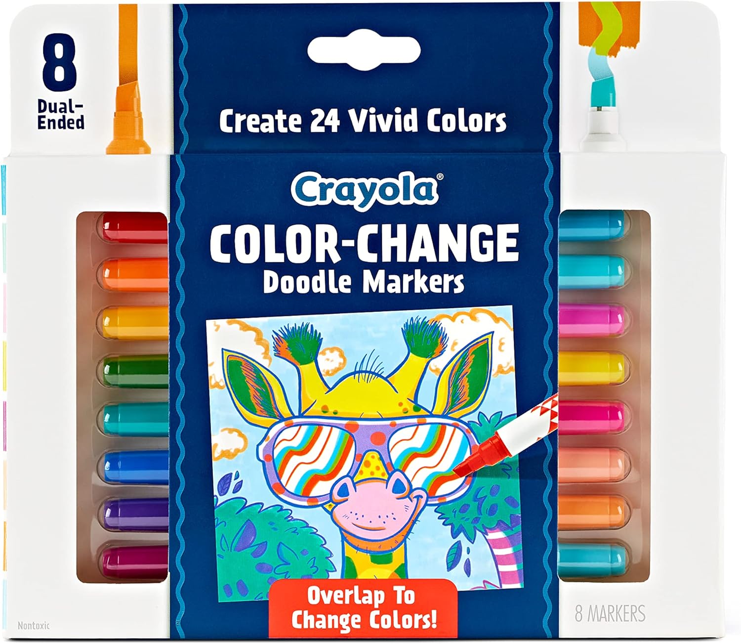 Crayola 8pk Colour Change Dual Ended Markers