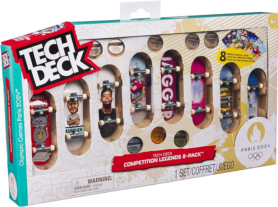 Tech Deck 96mm Competition Legends 8pk Paris Olympics 2024