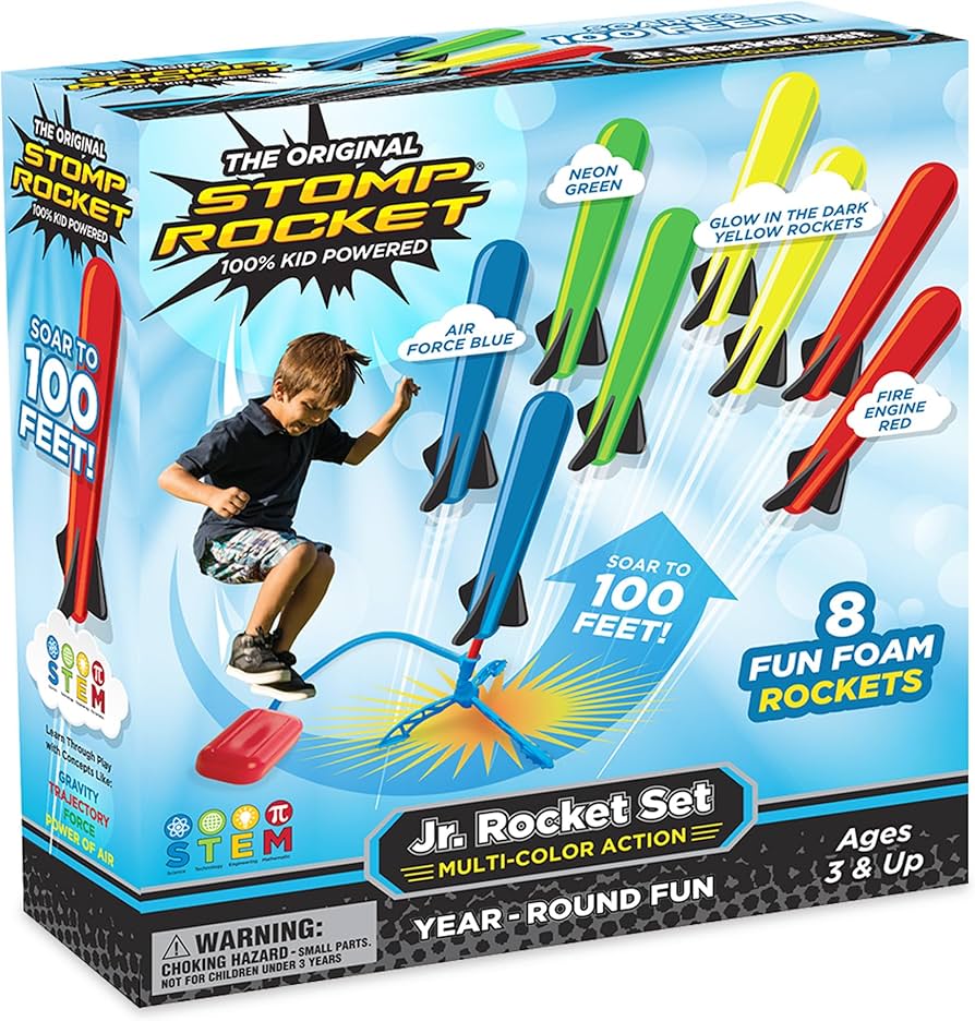Stomp Rocket Jr. Multicolour Rocket Set of 6
