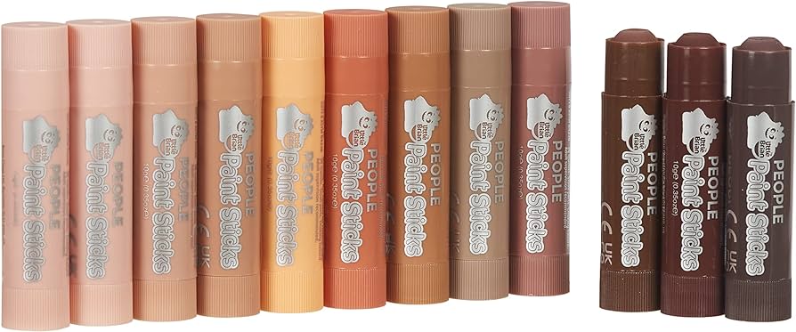Little Brian People Paint Sticks Skin Tones 12pk