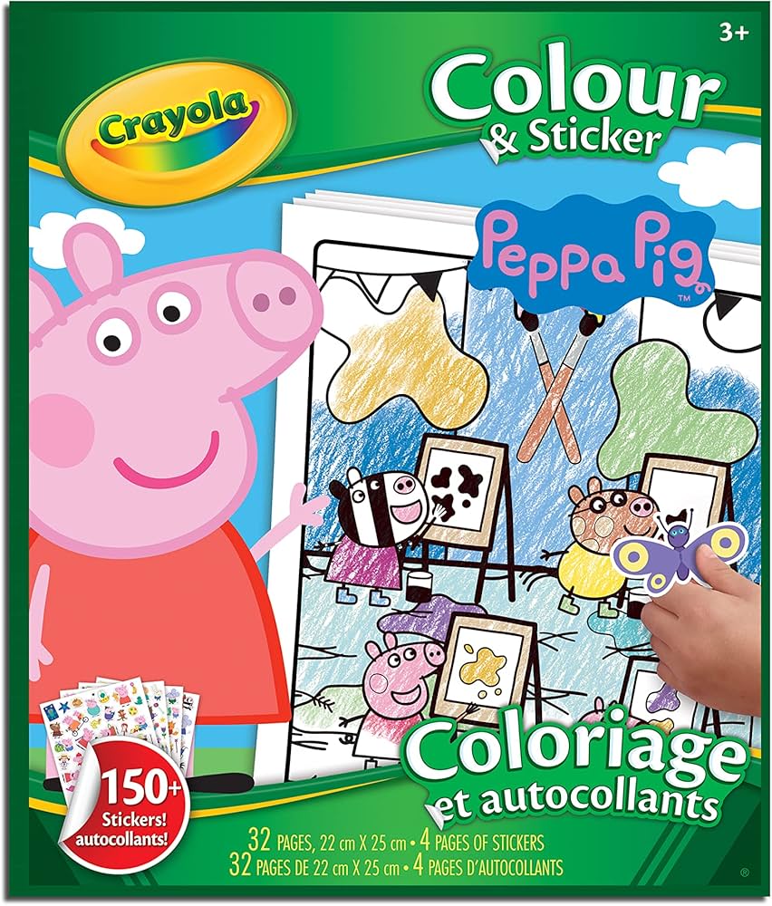 Crayola Colour n Sticker Book - Peppa Pig