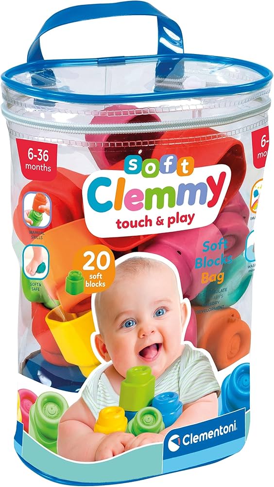 Clementoni  - Soft Clemmy - Soft Blocks 20pcs 6 - 36 months