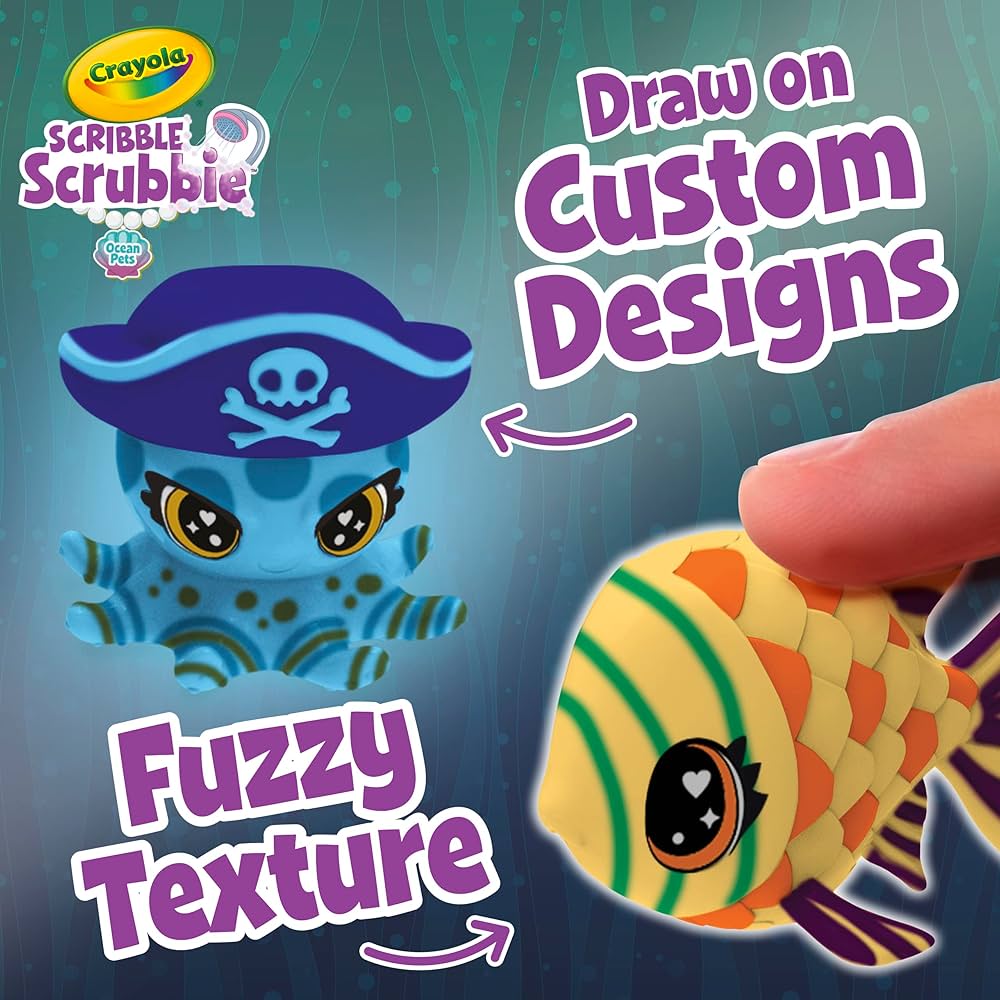 Crayola Scribble Scrubbie Glow Lagoon Ocean Pets
