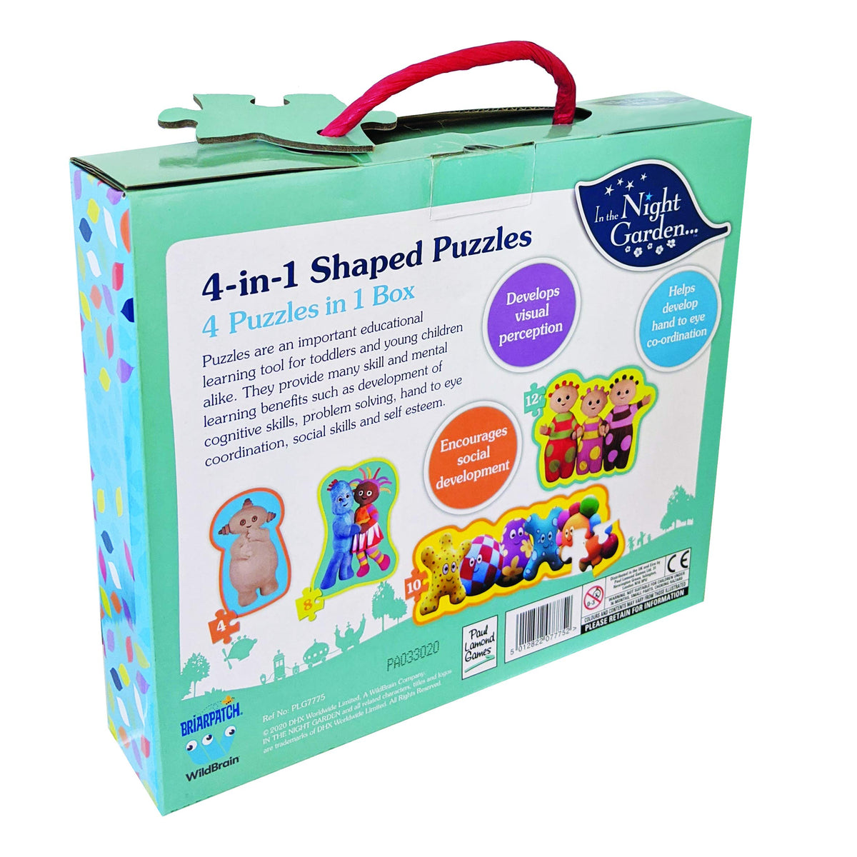 In The Night Garden 4 in 1 Shaped Puzzle 4, 8, 10 and 12 pieces