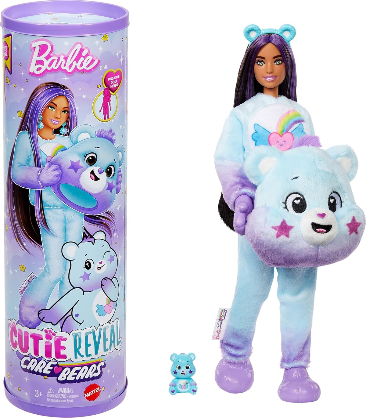 Barbie Cutie Reveal Care Bears Surprise Doll Series 2 - Purple