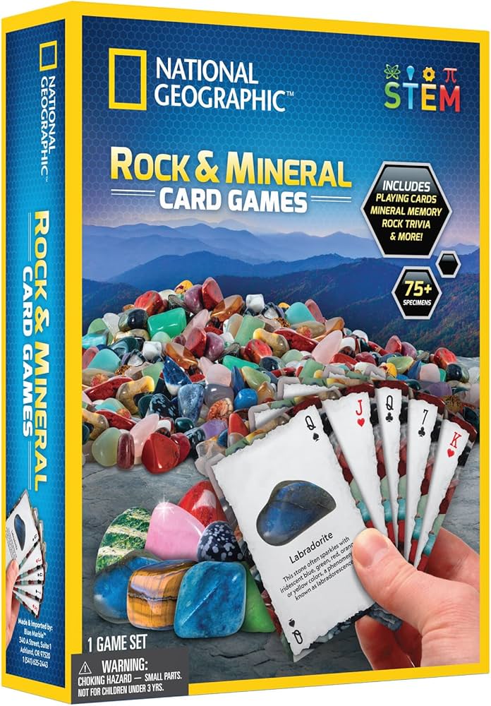 National Geographic Rock &amp; Mineral Card Games