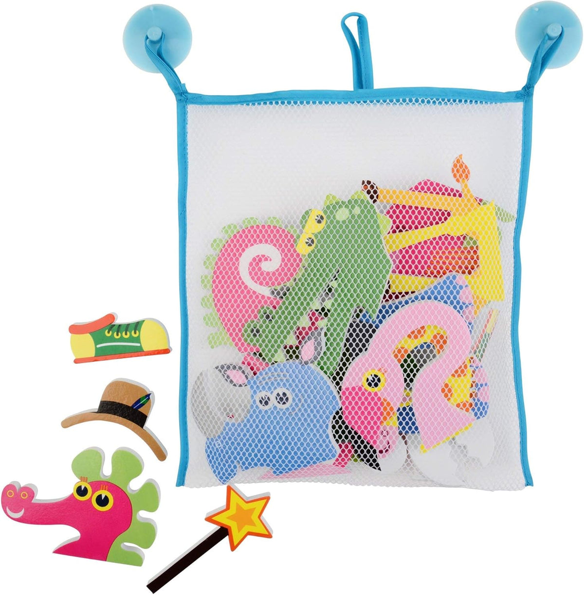 Buddy &amp; Barney Bath Time Stickers with Storage Bag ANIMALS