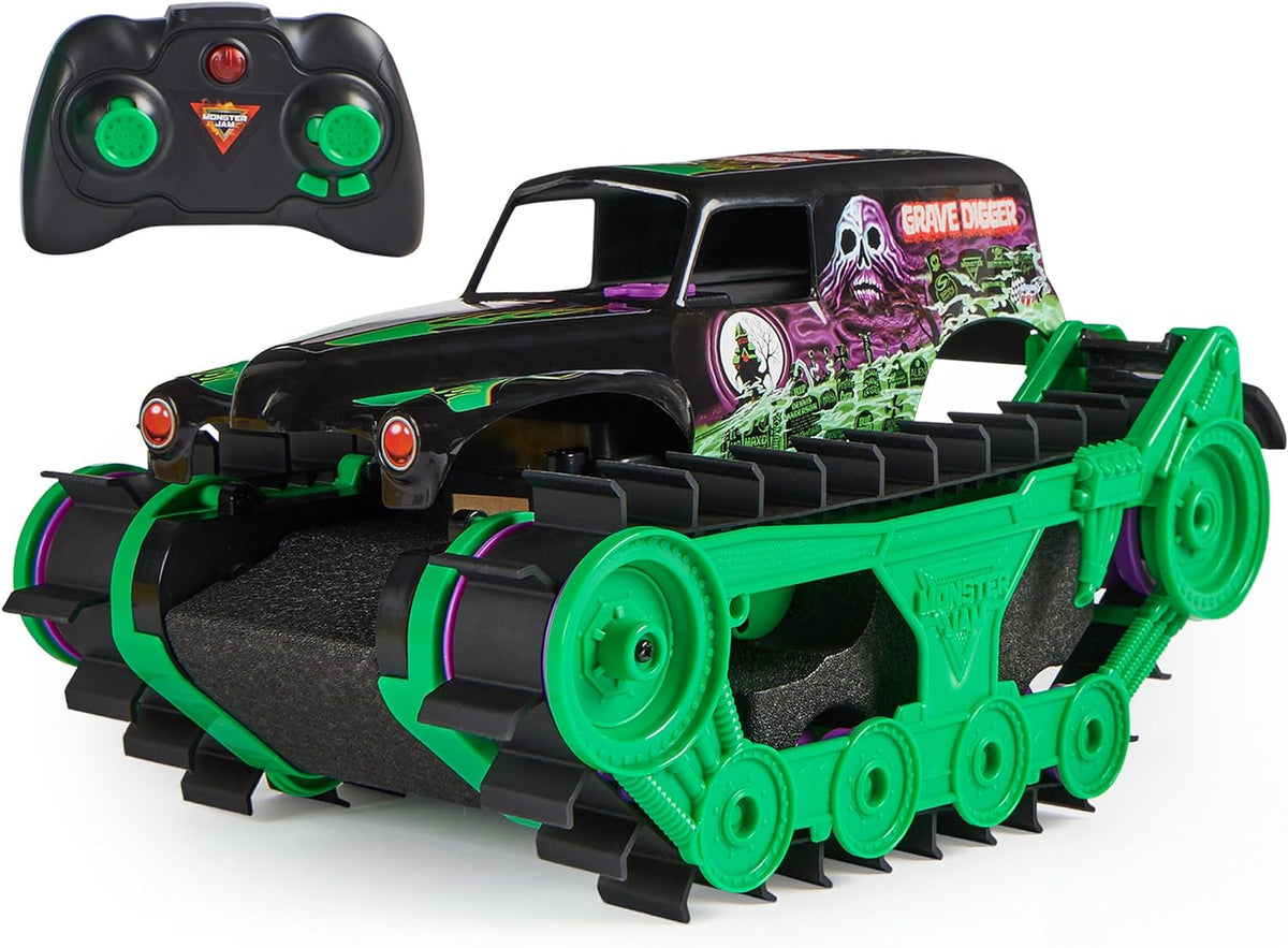 Monster Jam R/C Grave Digger Trax Requires 2xAAA Batteries