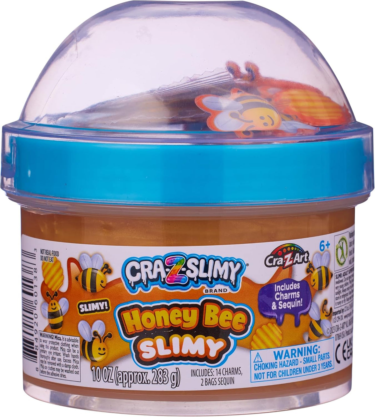 Cra-Z-Slimy Fun Dome Topper Jar - Honey Bee Slimy