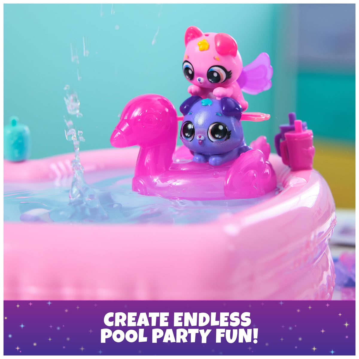 Hatchimals Alive Neon Rainbow Bestie Pool Party