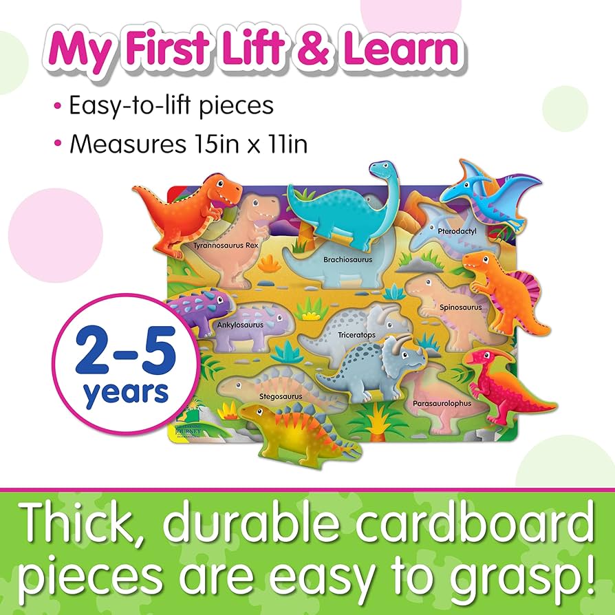 My First Lift &amp; Learn Puzzle - Dinosaurs 8pc