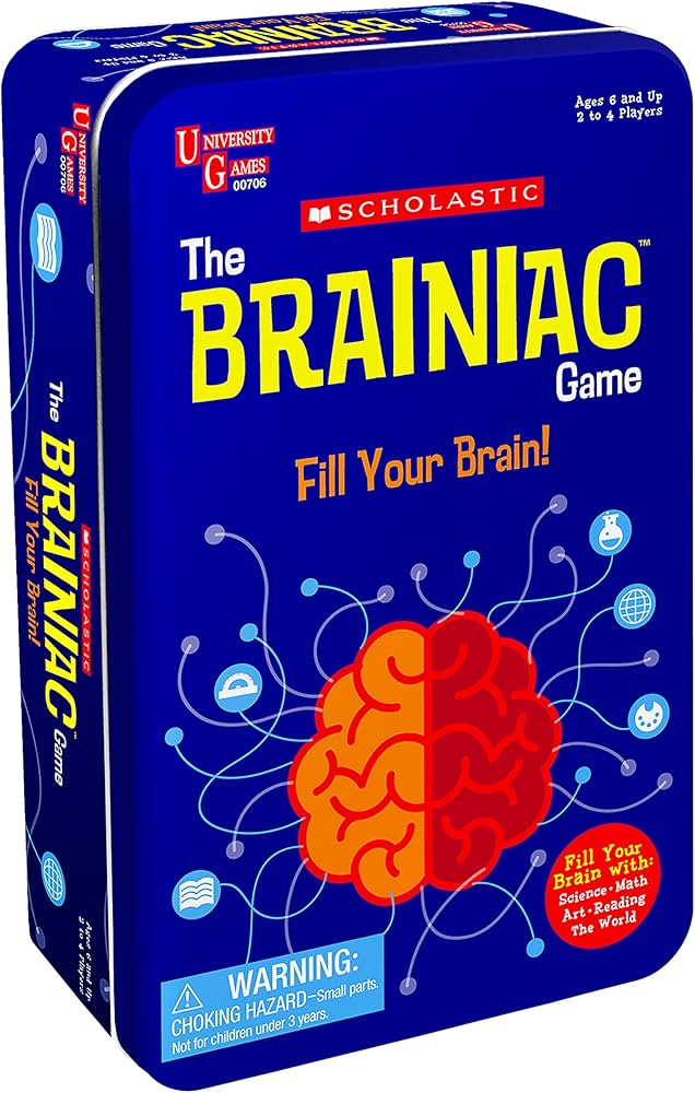 Scholastic The Brainiac Tin Game