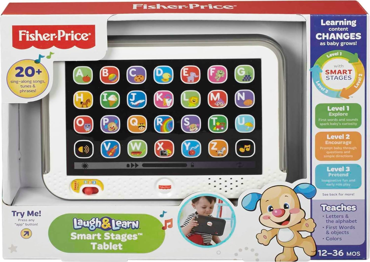 Fisher Price Laugh and Learn Smart Stages Tablet Grey