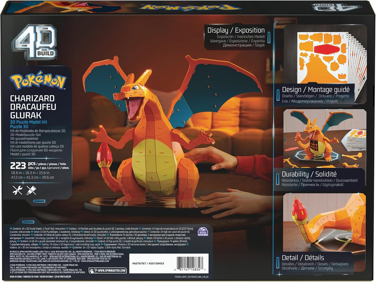 Pokemon 4D Build Charizard 3D Puzzle Model Kit