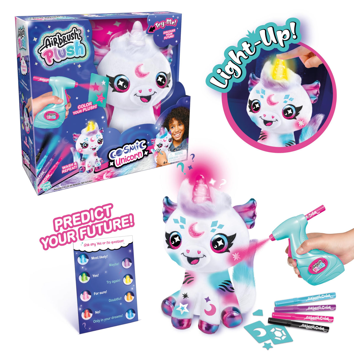 Air Brush Plush Cosmic Unicorn