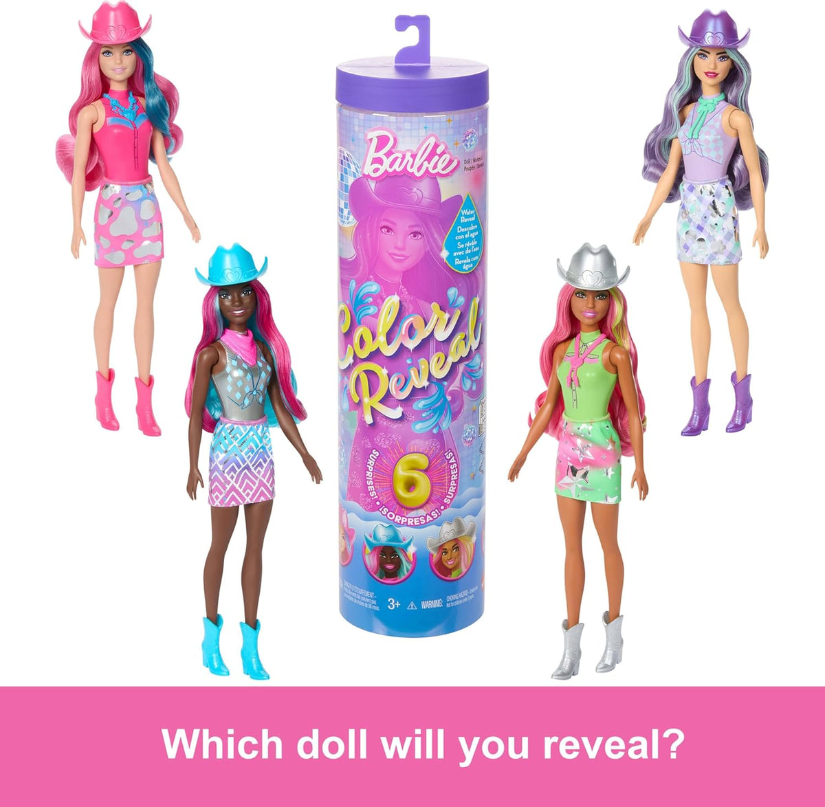 Barbie Colour Reveal Disco Stars Doll