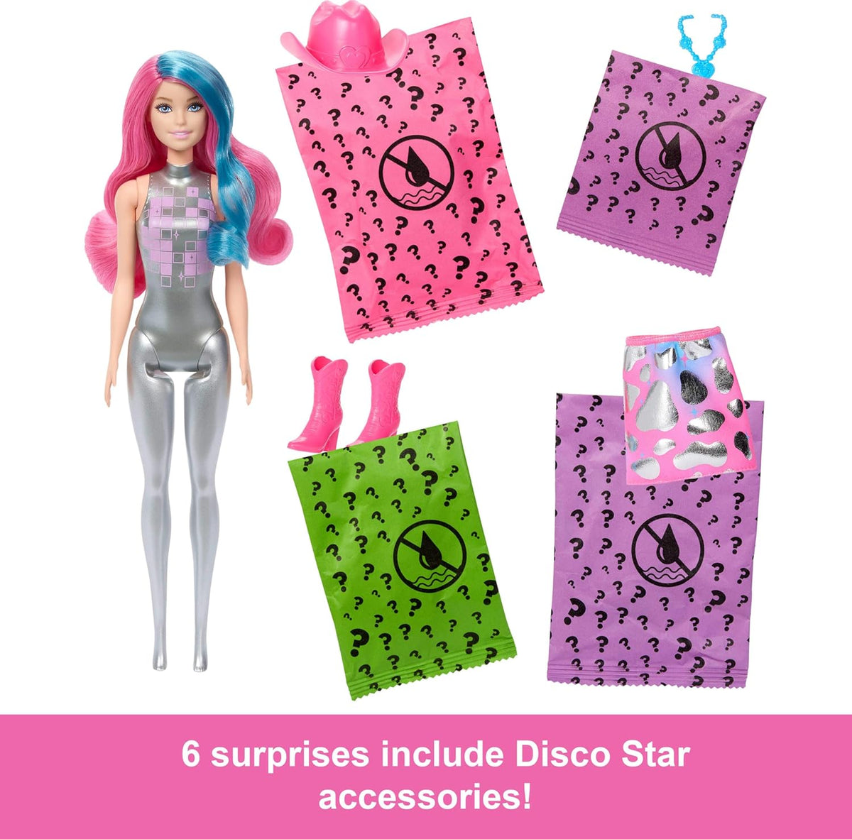 Barbie Colour Reveal Disco Stars Doll