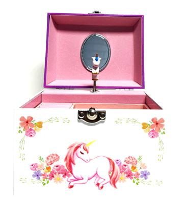 Unicorn Musical Jewellery Box with Large Pearl Handle