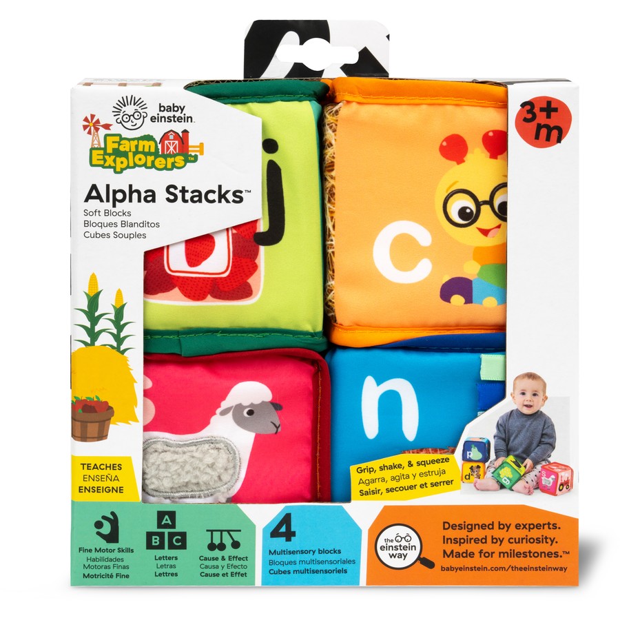 Baby Einstein Farm Explorers Alpha Stacks Soft Blocks