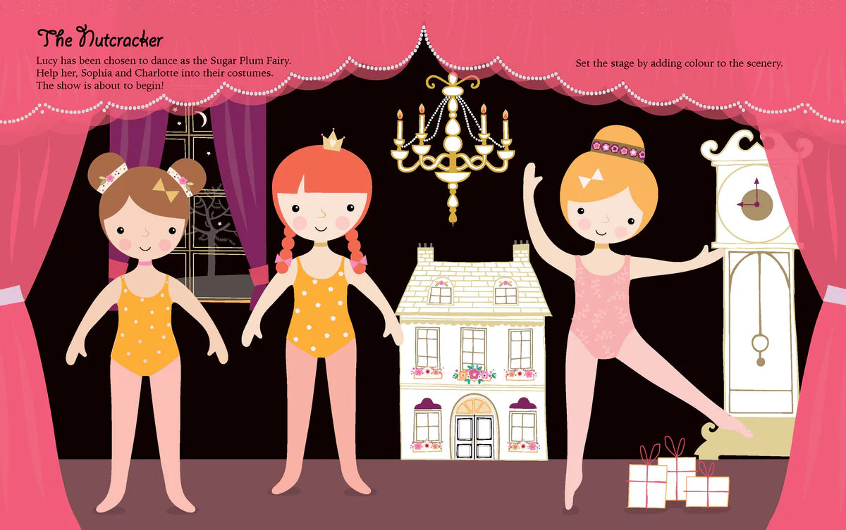 Dress Up Ballerinas Press Out Doll Activity  Book