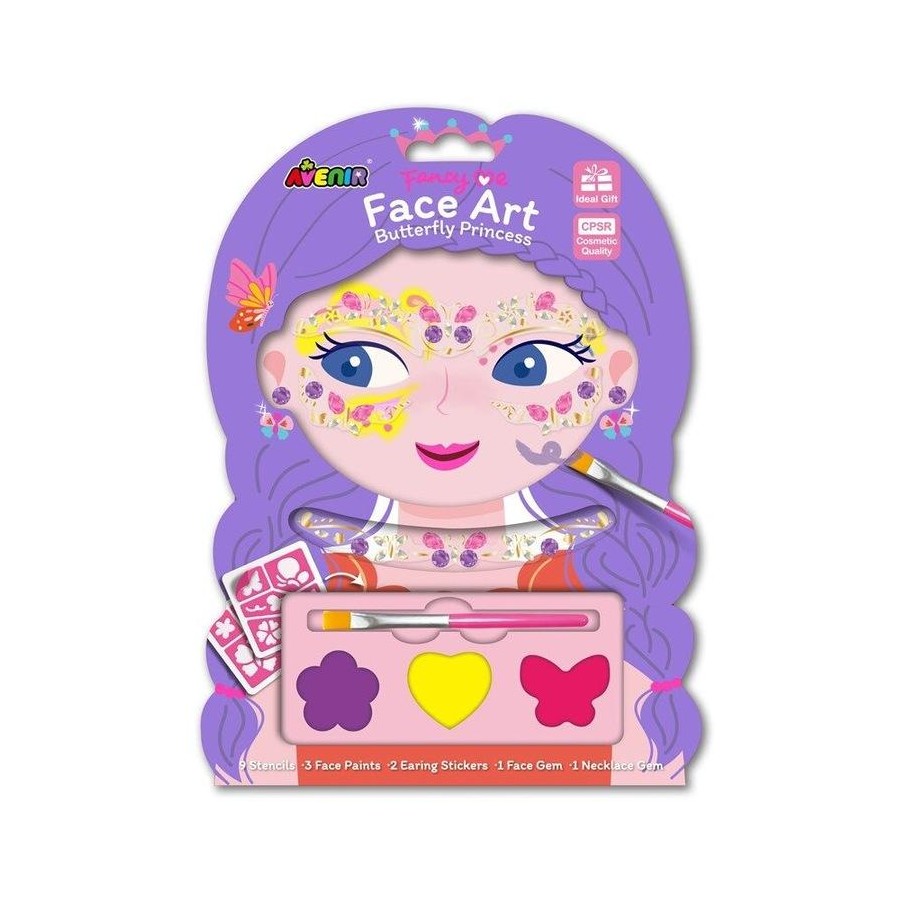 Avenir Fancy Me Face Art - Butterfly Princess